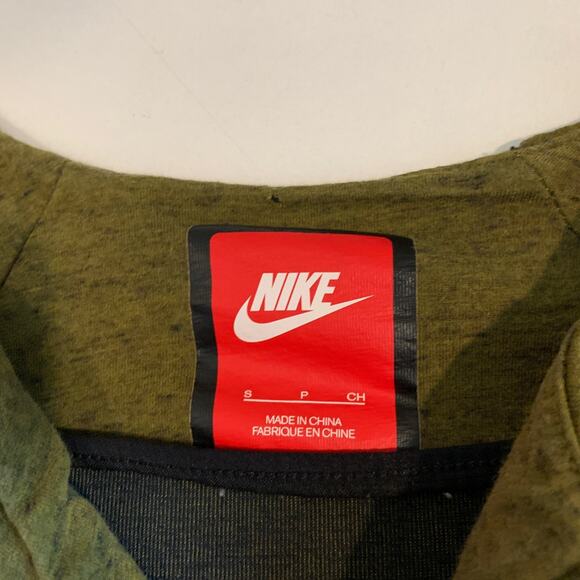 Nike Jacket Womens S Small Moss Black Tech Fleece Dropped Shoulders Full Zip - Picture 8 of 13